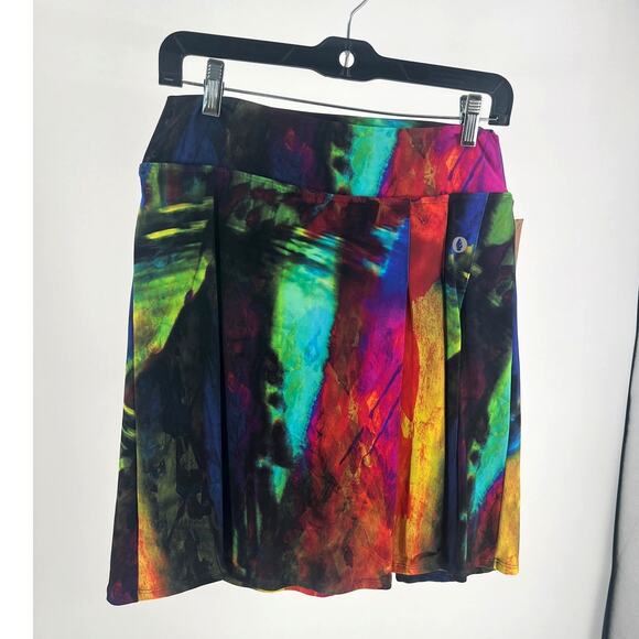 Dona Jo Multicolor Skort Skirt Sz 2 - Picture 1 of 3